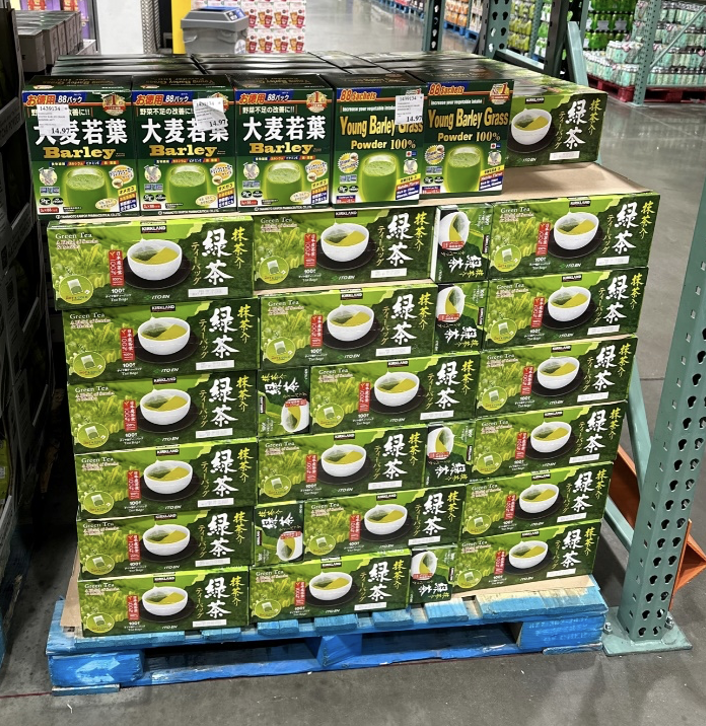 barley grass powder selling at Costco